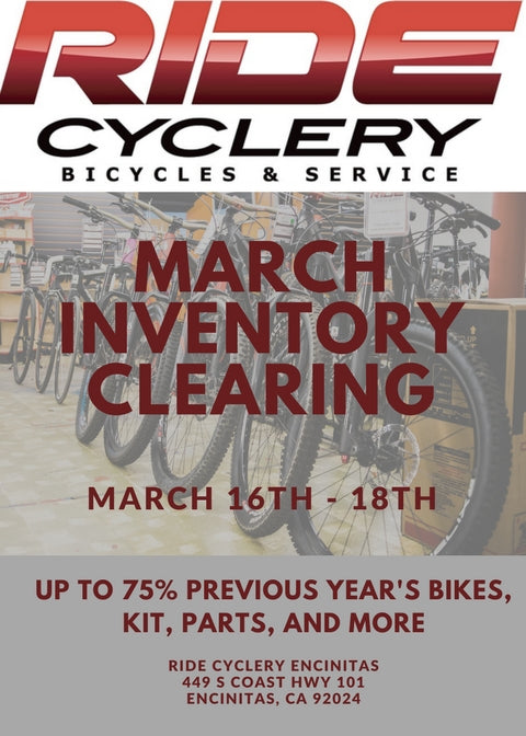 March Inventory Cleaning Sale
