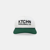 5-Panel Performance Pickleball Hat (White/Green)