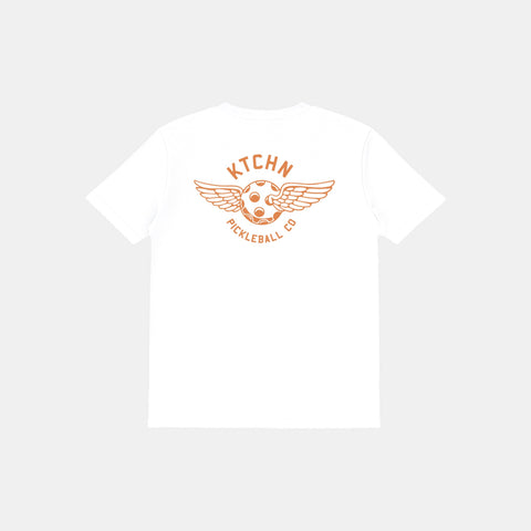 KTCHN Pickleball Co. Wing Pickleball Tee (White)
