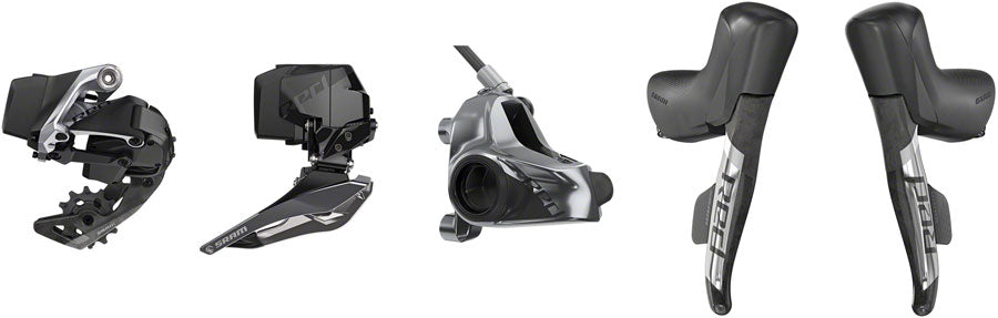 Sram Red Etap Axs 2X D1 Electronic Hrd Fm Groupset (Shift/Hyd Disc Brake, 2Piece Cal, Rearder & Batt., Frontder & Batt., 160Rotors CLx Ti Centerlocking, Charger/Cord & Quickstart Guide):