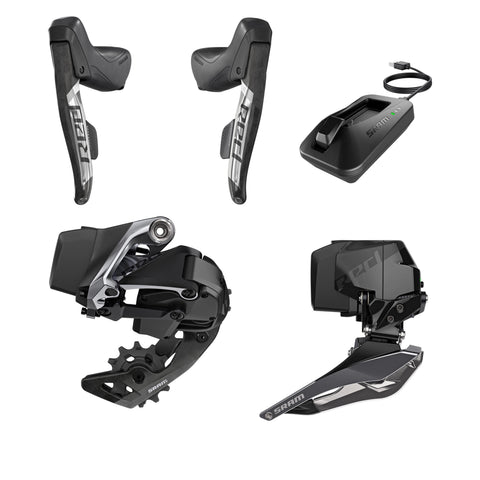 SRAM RED eTap AXS Electronic Road Groupset - 2x, 12-Speed, Cable Brake/Shift Levers, eTap AXS Front and Rear Derailleurs, B1