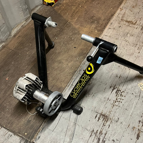Used CycleOps Trainer.